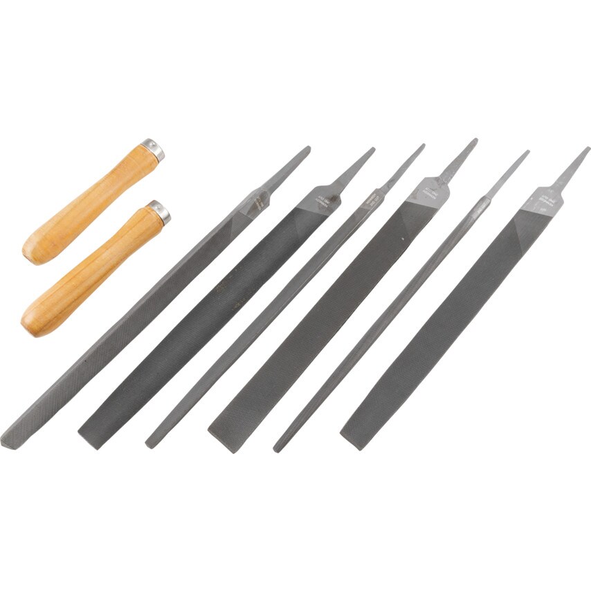 10" (250MM) Second Cut Engineers File Set-8Pce