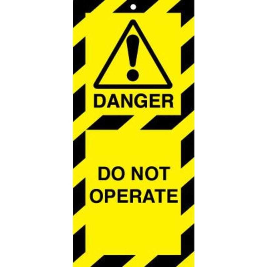 Sitesafe 50 x 110mm Do Not Operate Lockout Tags