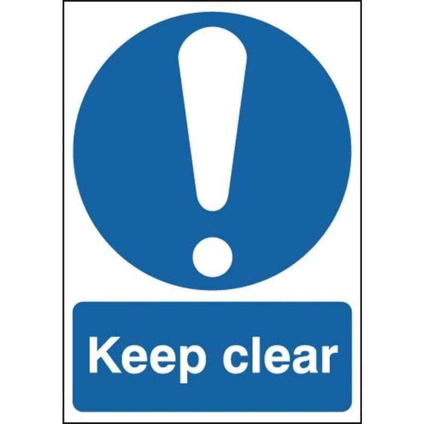 Sitesafe 210x148mm Keep Clear - Rigid