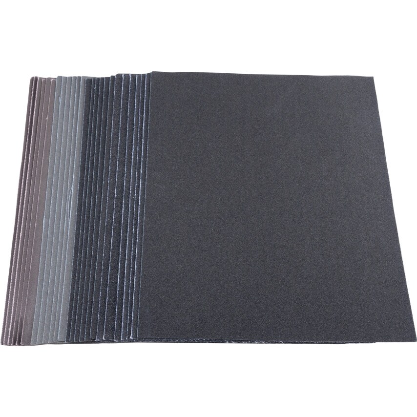 Assorted Al/Ox Super Sanding Sheets (Pk-25)