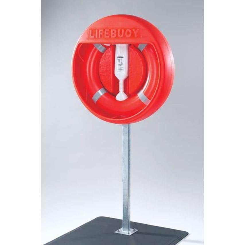 Sitesafe Post Mounted (Concrete Below Surface) Housing to Fit 24" Lifebuoy
