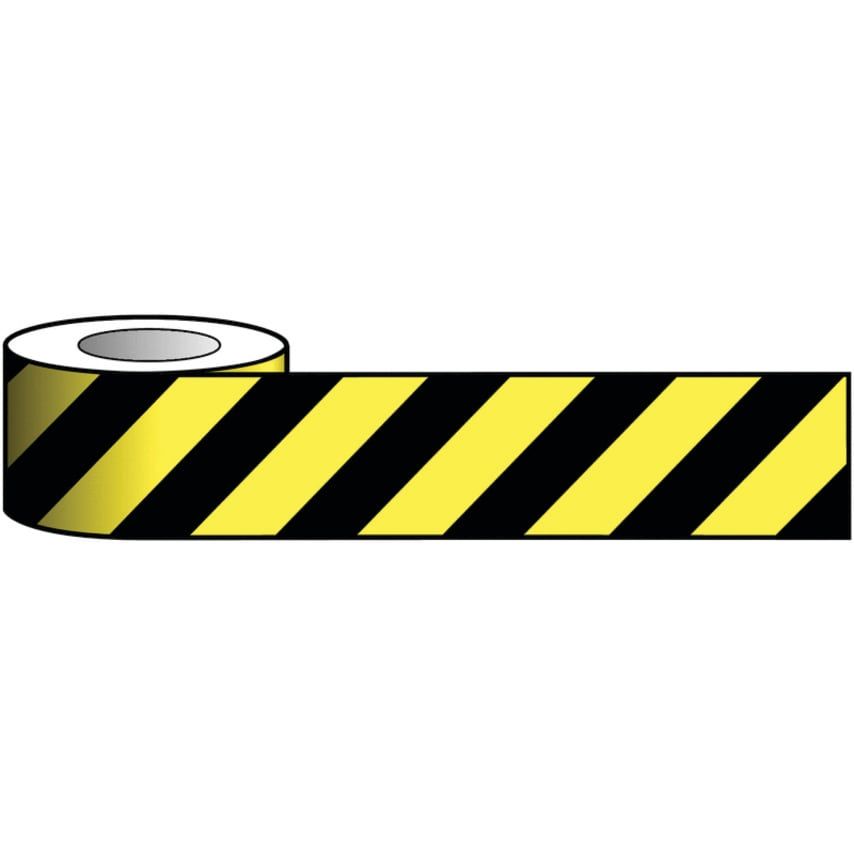 Sitesafe Reflective Self Adhesive Tape - 100mm x 25m Black & Yellow