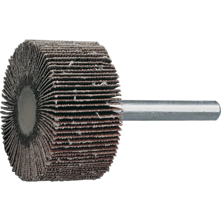 York 30 X 10MM Flap Wheels - Aluminium Oxide - 3.0MM Shank P60
