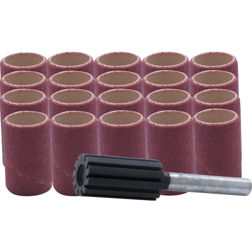 York 51 X 25MM Aluminium Oxide Spiral Sanding Band Kits 21 Piece