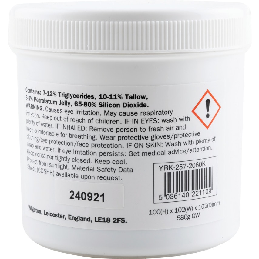 York Coarse Valve Grinding Compound 500GM YRK257 at Zoro