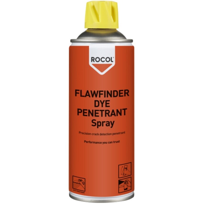 Rocol Flawfinder Dye Spray 300ML 63151 at Zoro