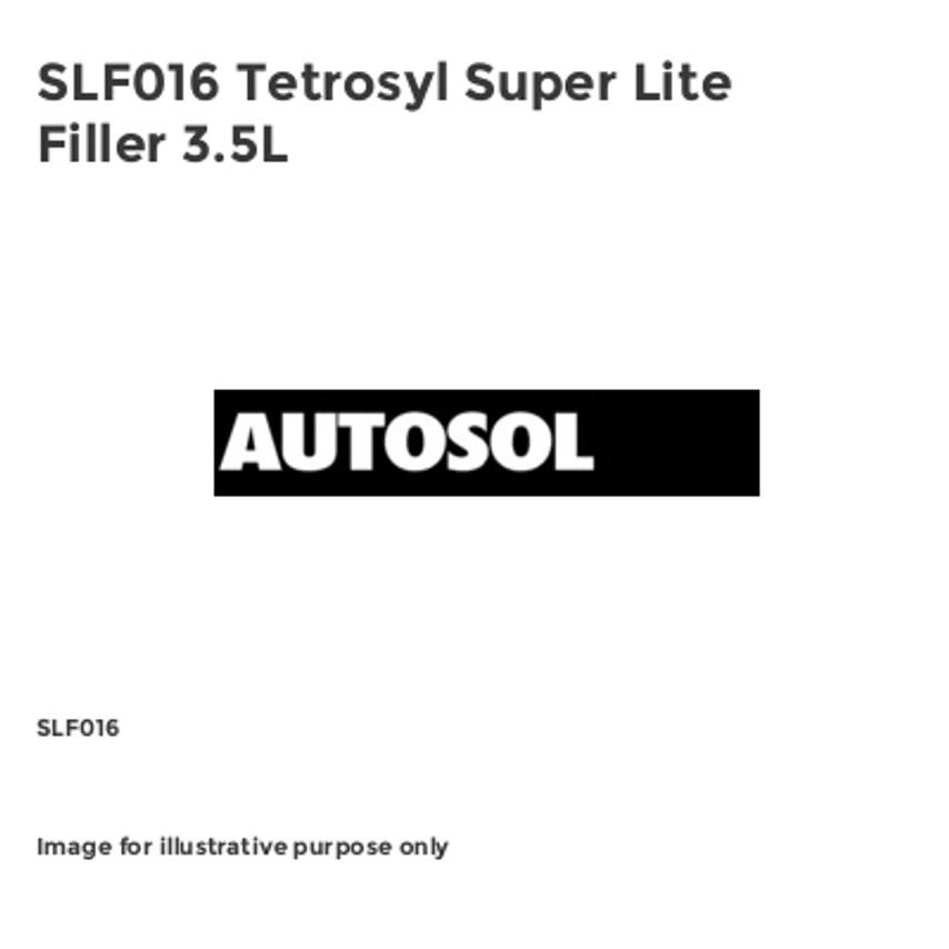 SLF016 Tetrosyl Super Lite Filler 3.5L