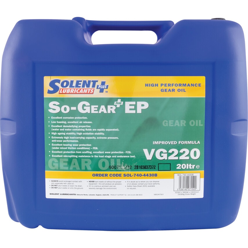 So-Gear Plus EP High Performance Gear Oils