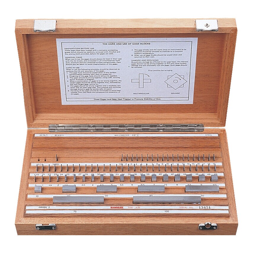 81PC IMP Gauge Block Set Non CAL Grade 1