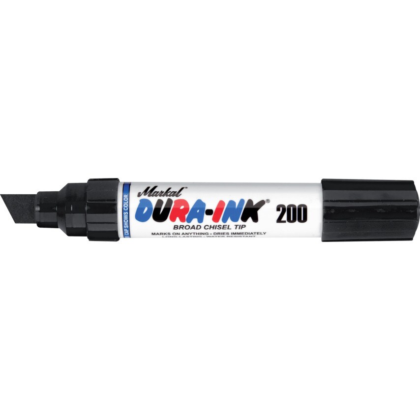 Markal Dura-Ink 200 Broad Chisel Black- you get 12