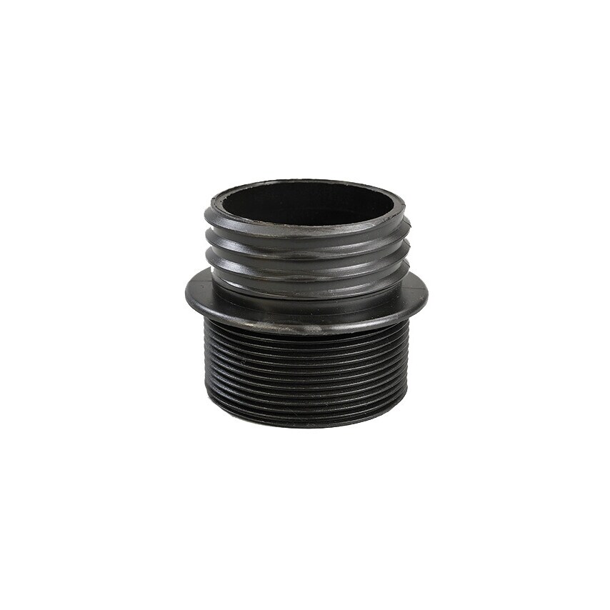 Hartle IGE Barrel Adaptor 2" Bsp - Plastic Drum DIN61 M/m Blk