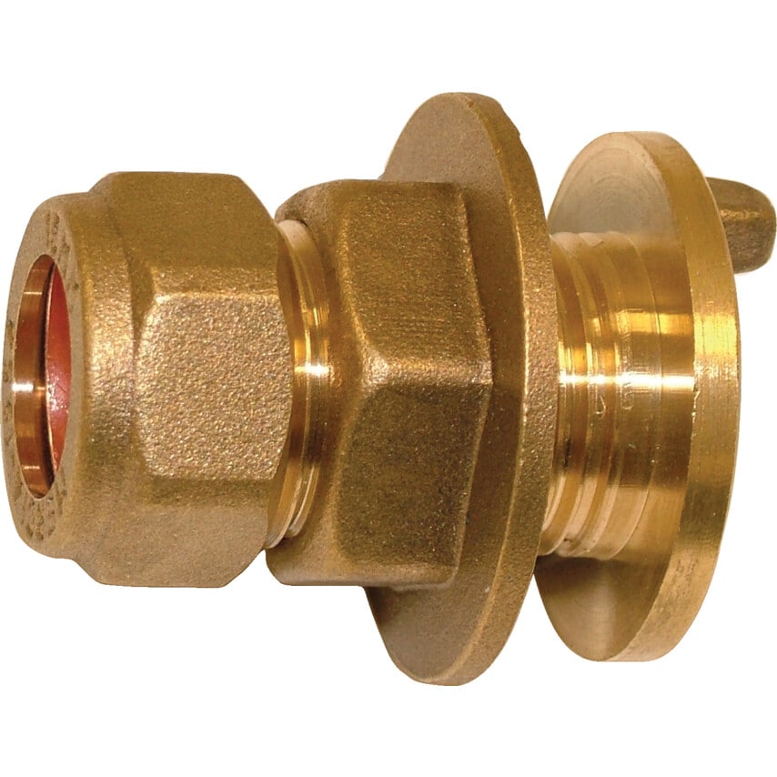 Copper Compression Fittings - Mercia Flanged Tank Connectors