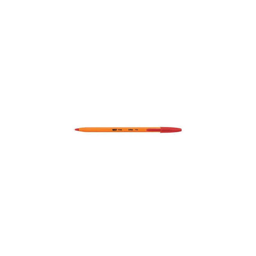 Bic Orange Pens Fine Red (Pack-20)