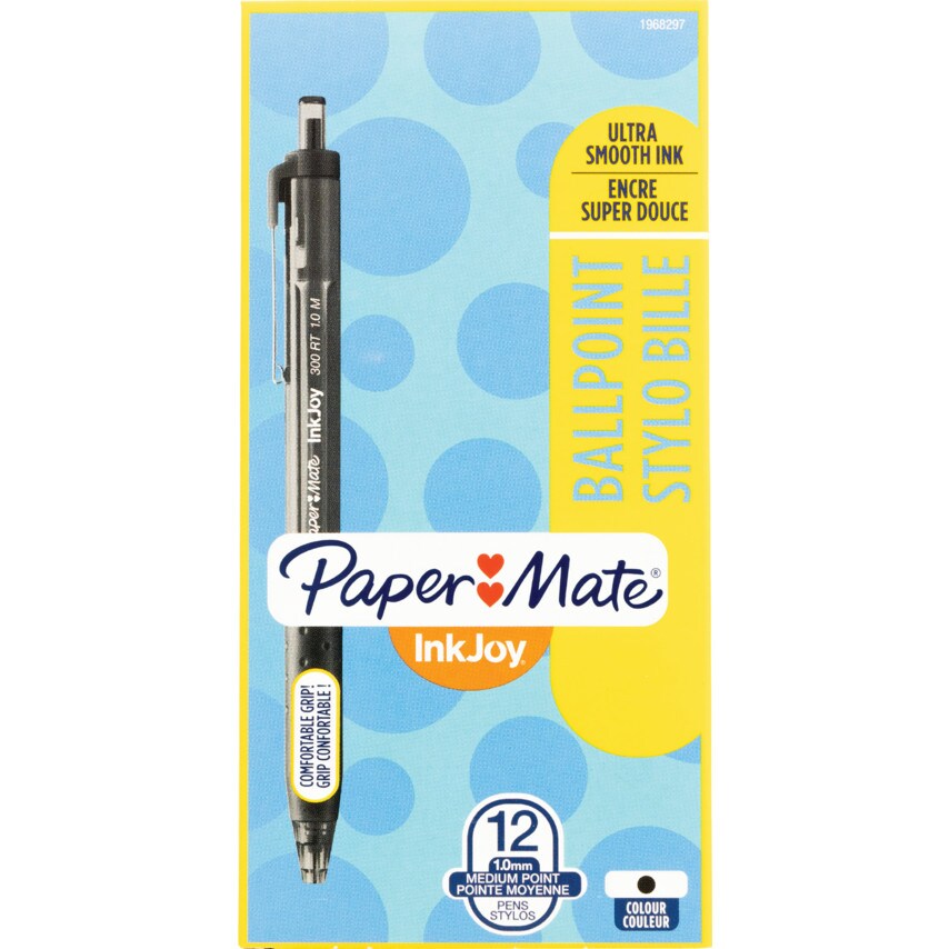 Paper Mate Papermate Inkjoy 300 Retractable Med Black (Pack-12) - Picture 3 of 3