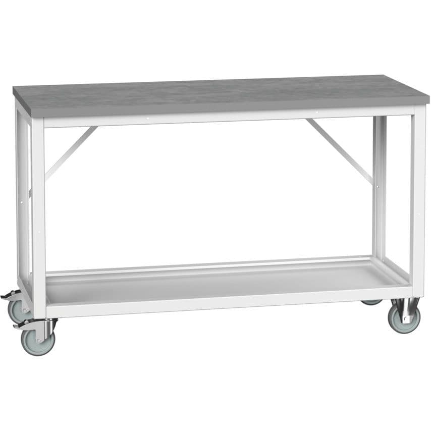 Bott Verso Mobile Bench 1500 x 600 x 930mm Lino Worktop - Light Grey