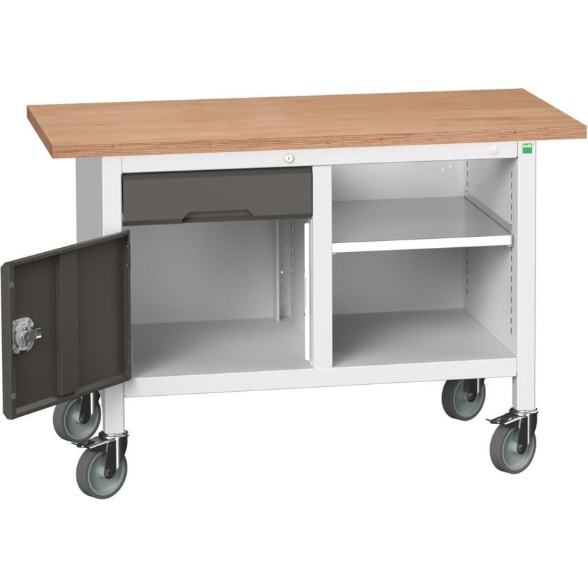 Bott Verso Mobile Storage Bench 1250 x 600 x 830mm - Light/Anthraciteracite Grey