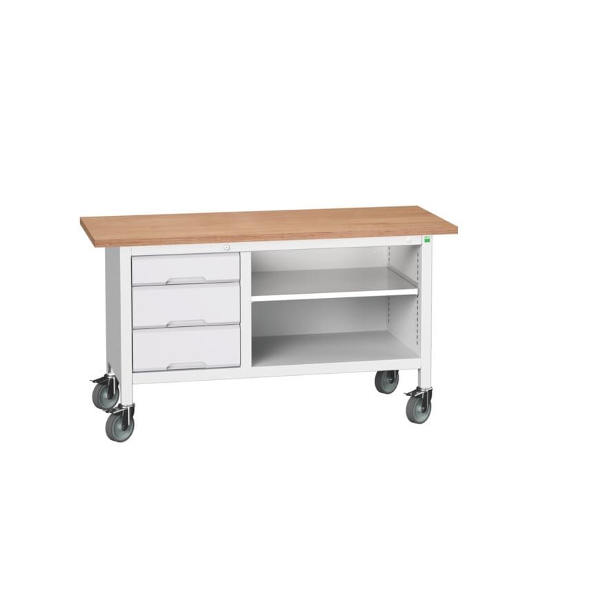 Bott Verso Mobile Storage Bench 1500 x 600 x 830mm - Light Grey