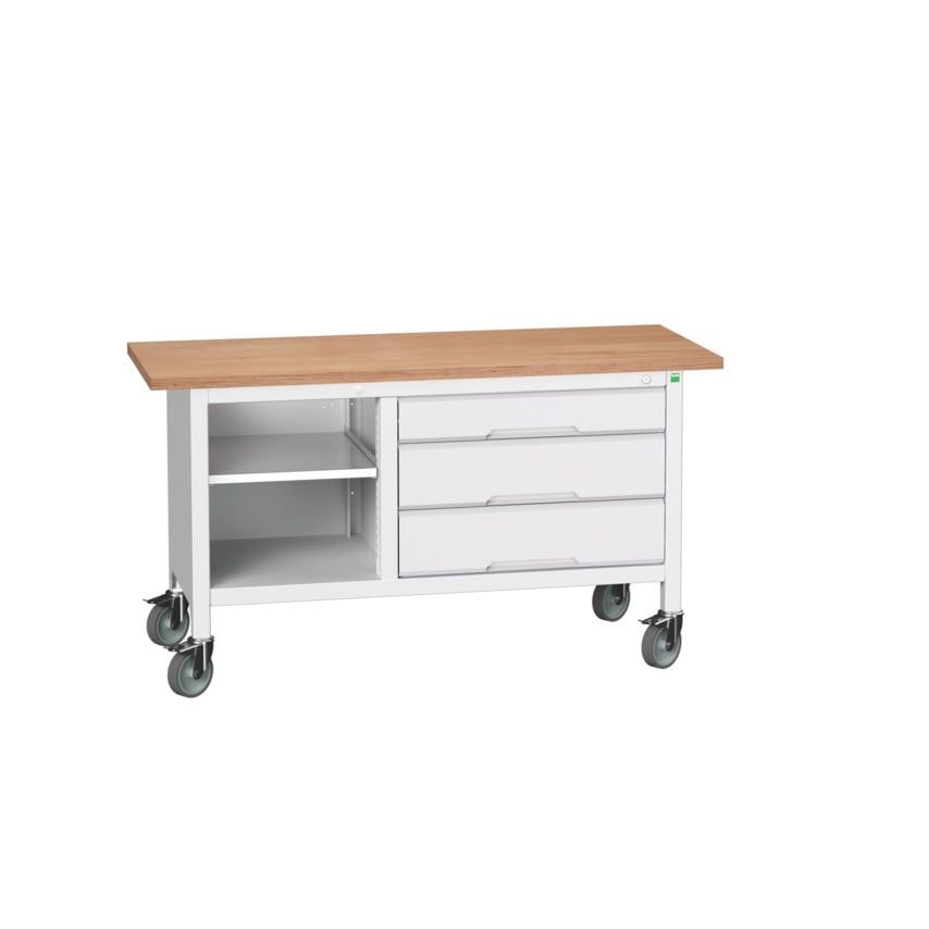 Bott Verso Mobile Storage Bench 1500 x 600 x 830mm - Light Grey