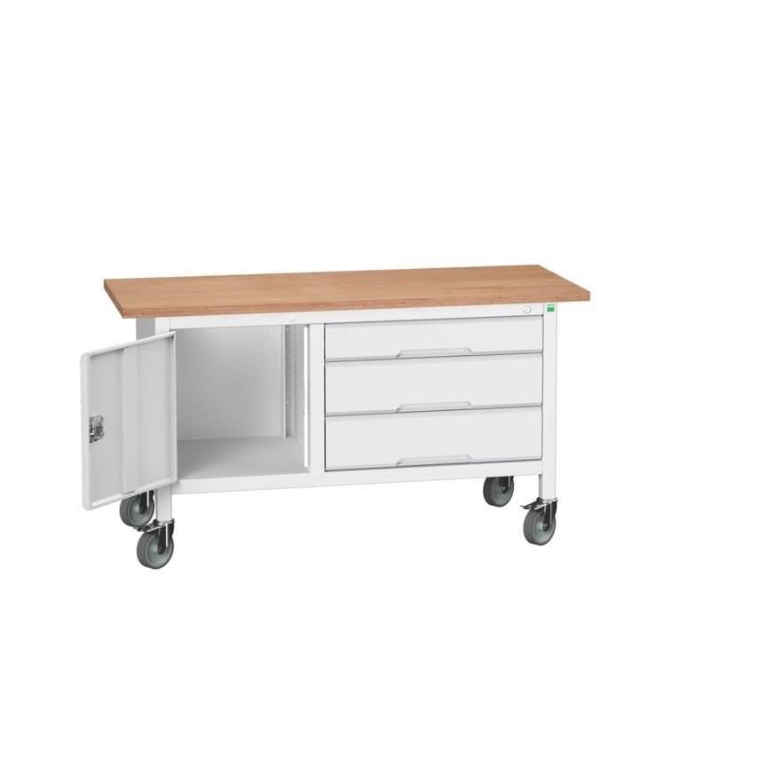 Bott Verso Mobile Storage Bench 1500 x 600 x 830mm - Light Grey