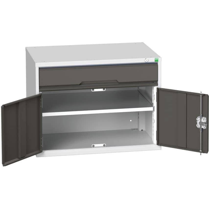 Bott Verso Combination Cupboard 800 x 550 x 600mm 1X Drawer - Light/Anthracitera