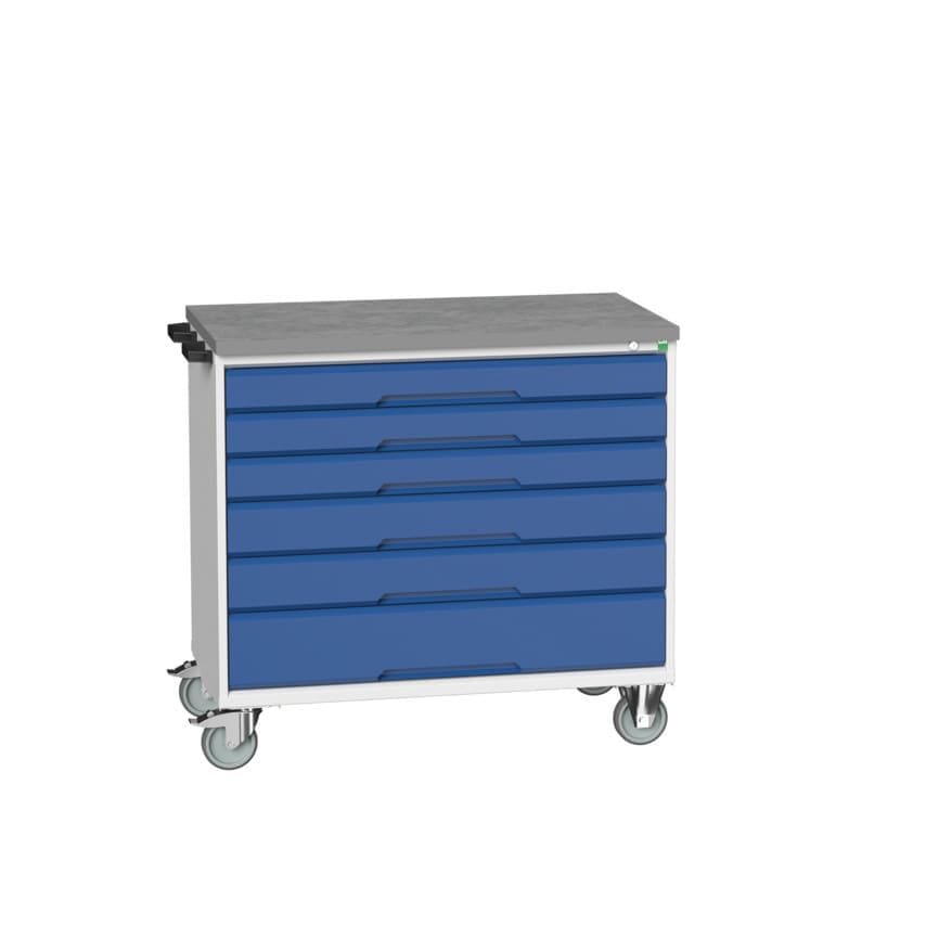 Bott Verso Mobile 6 Drawer Cabinet 1050 x 550 x 980 W/Lino Worktop