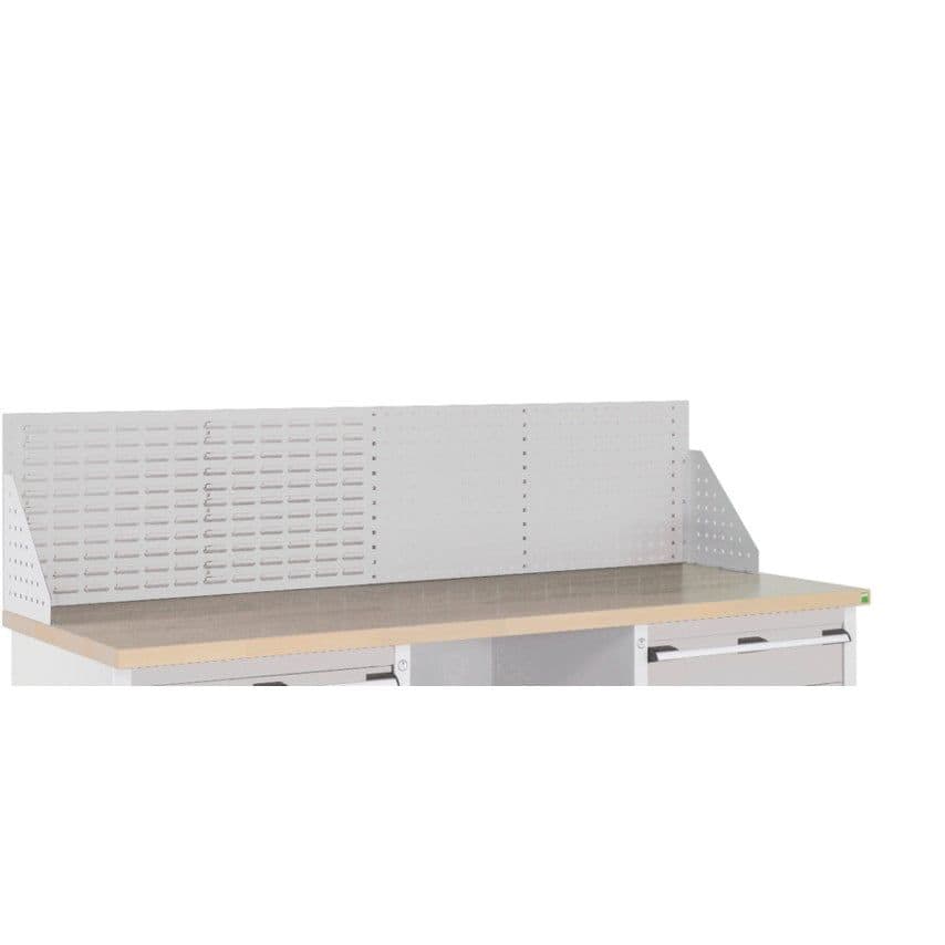 perfo Combi Backpanel For Workbench 1.5m With End Wing Plates. WxDxH 1486x332x45