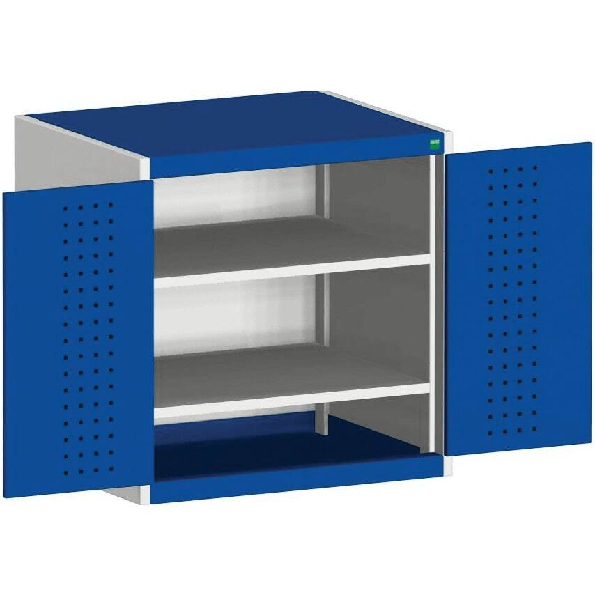 Bott Cubio SMF-858-1.1 Cupboard with Perfo Door - Light Grey/Blue