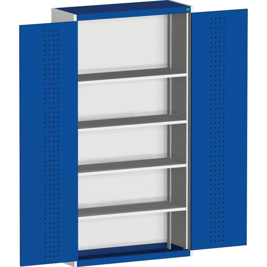 Bott Cubio SMF-10520-1.2 Cupboard with Perfo Door - Light Grey/Blue