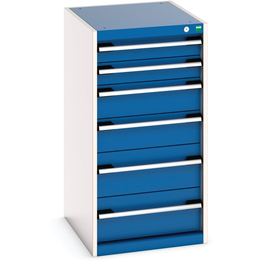 Bott Cubio SL-5610-6.1 Drawer Cabinet - Light Grey/Blue