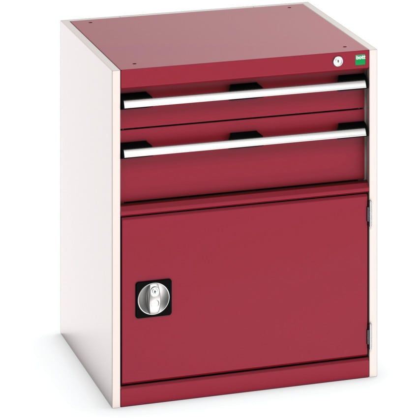 Bott Cubio SL-668-3.1 Combi Cabinet - Light Grey/Red