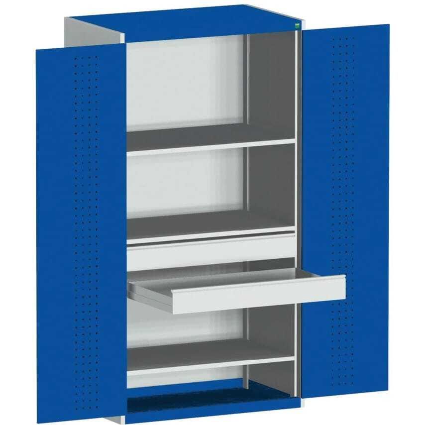 Bott Cubio SMF-10620-1.35 Kitted Cupboard - Light Grey/Blue