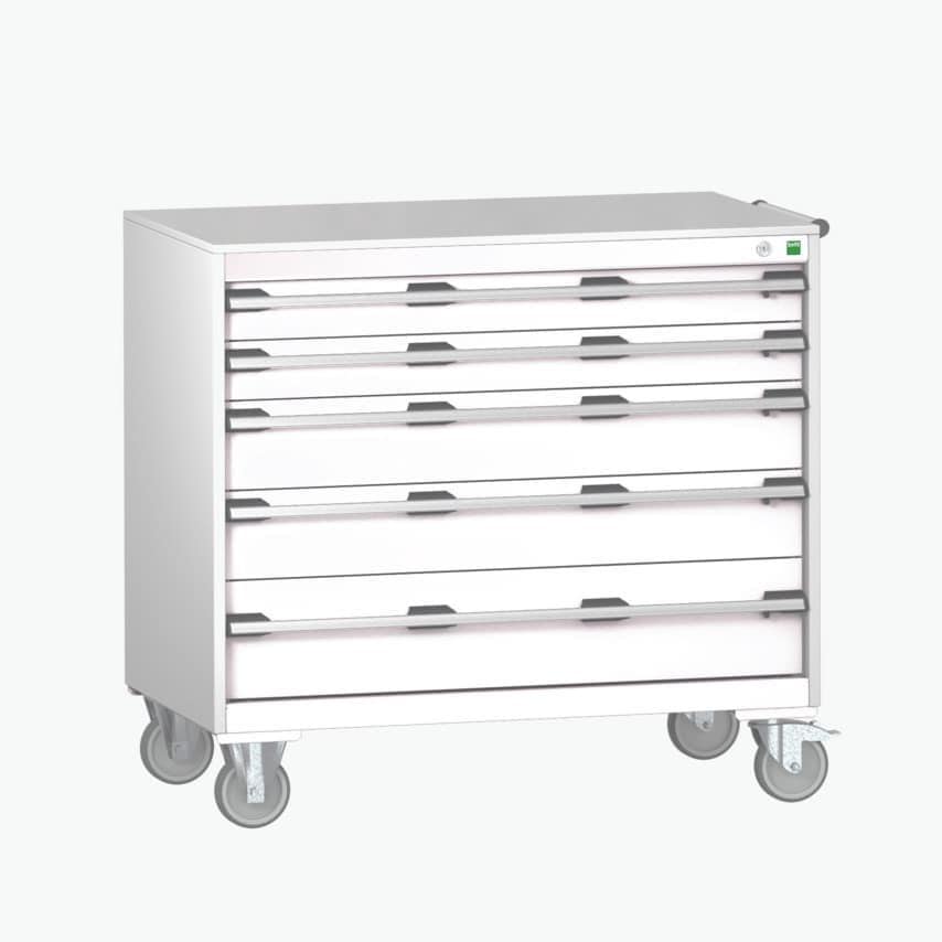 Bott Cubio SLR-1068-5.1 Mobile Cabinet Lino - Light Grey