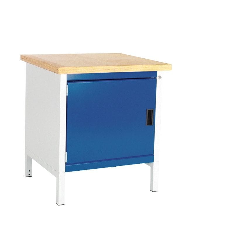 Bott Cubio Storage Bench 778-1.2 with MPX Worktop - Light Grey/Blue