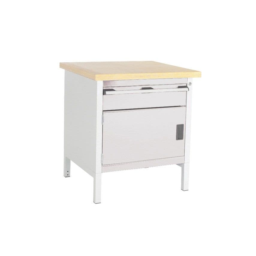 Bott Cubio Storage Bench 778-3.3 with Lino Worktop - Light Grey