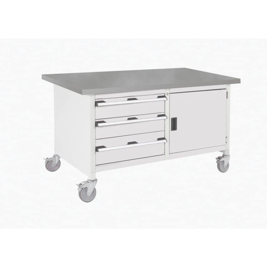 Bott Cubio KWR-1578-3.3 Mobile Storage Bench - Light Grey