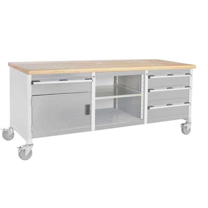 Bott Cubio KWR-2078-3.2 Mobile Storage Bench - Light Grey