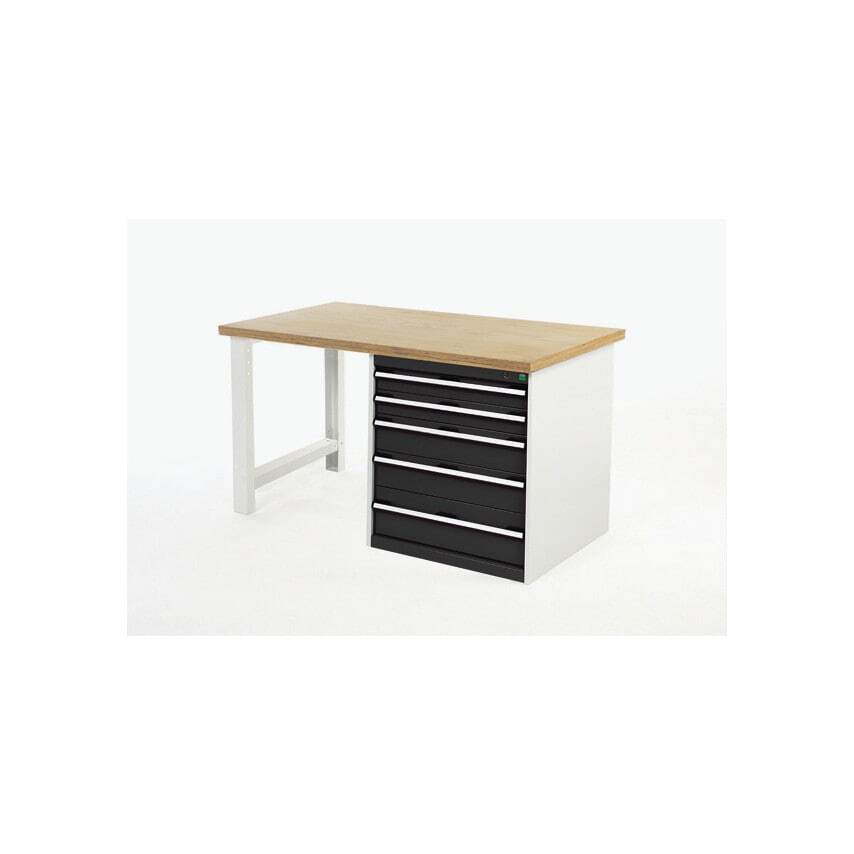 Bott Cubio Pedestal Bench 1598 W/MPX Top, 678-5 Cabinet