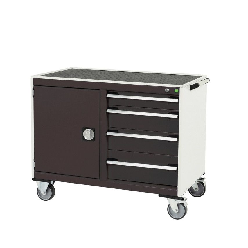 Bott Cubio MT Trolley 50 50 Door Drawer Tray-t - Light/Anthracite Grey