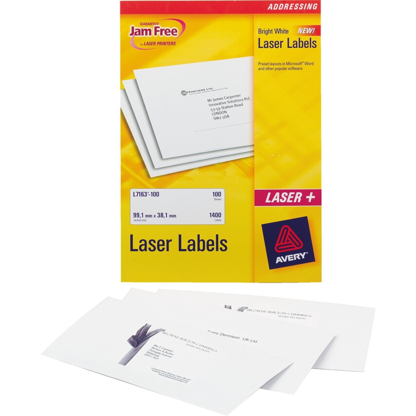 Avery L7165 ADDRESS LABEL WHITE PK500
