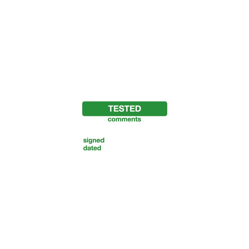 Sitesafe Tested Vinyl Label 40X75M M