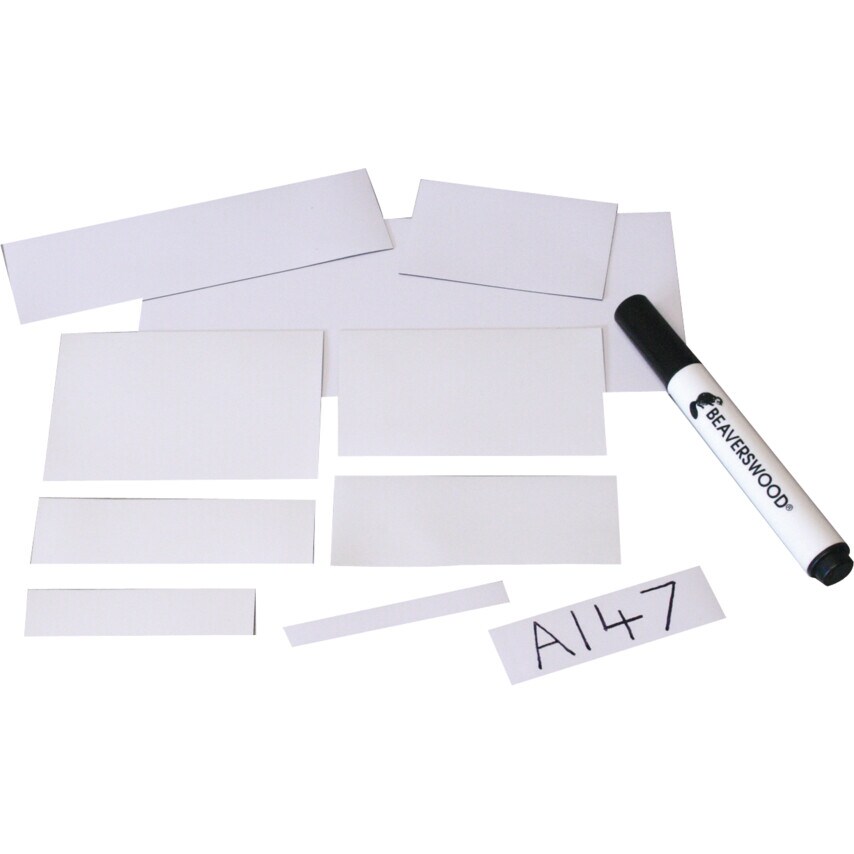 Beaverswood MAGNETIC LOCATION MARKERS 100x200mm WHITE (100)