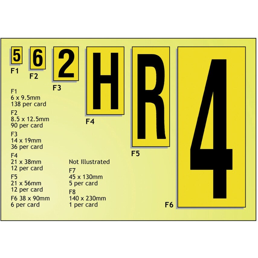 Beaverswood Vinyl S/A Labels B/Y 130 x 45mm Letter K (5)