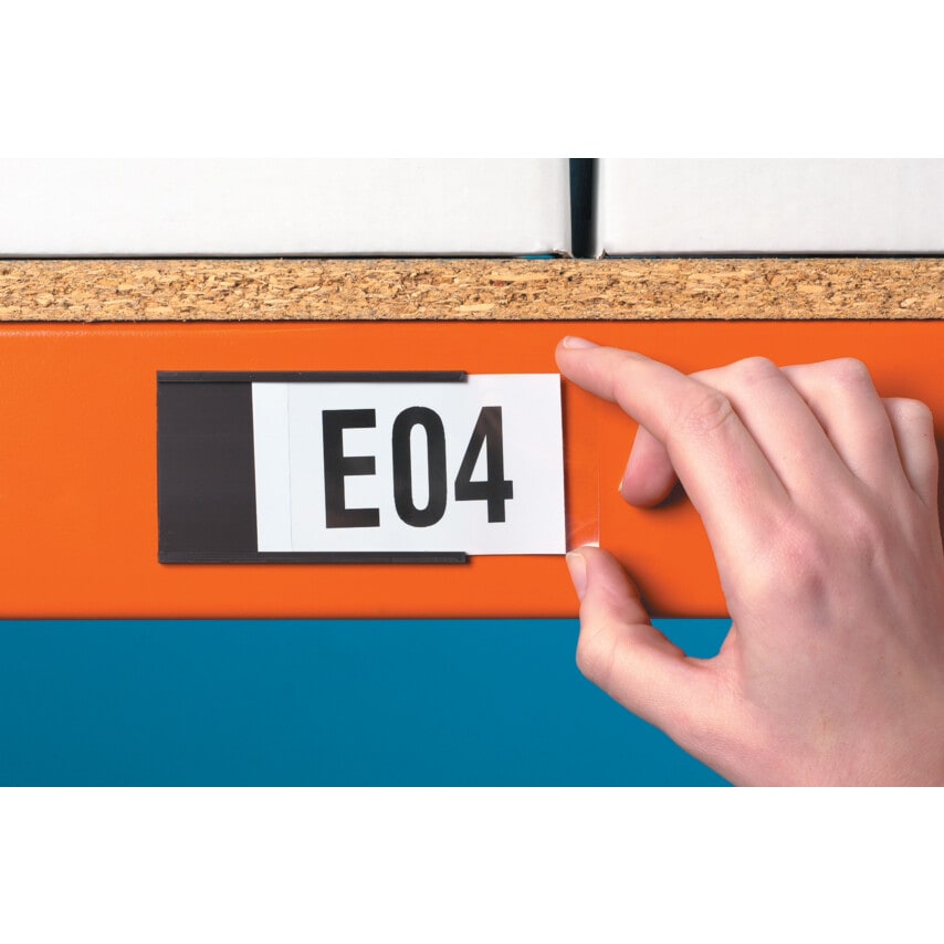 Beaverswood MAGNETIC LABEL HOLDER BROWN 30x80mm (PK-100)