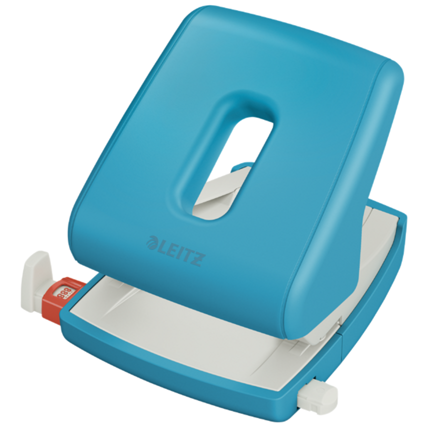 Leitz Cosy Hole Punch 2 Hole Punch, 30 Sheets, Calm Blue