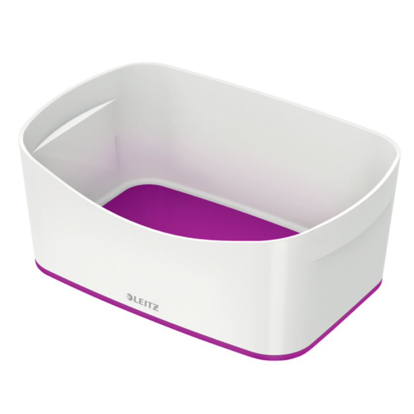 Leitz MyBox WOW Storage Tray W 246 X H 98 X D 160mm White/Purple- you get 4