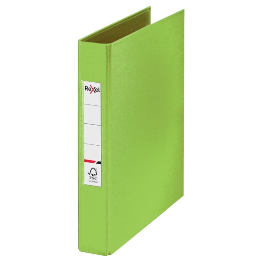 Rexel A5 Ring Binder, Green, 25MM 2 O-Ring Diameter, Choices - Outer- you get 10