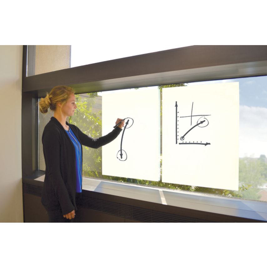 Nobo Instant Whiteboard Dry Erase Sheets 600x800mm Clear