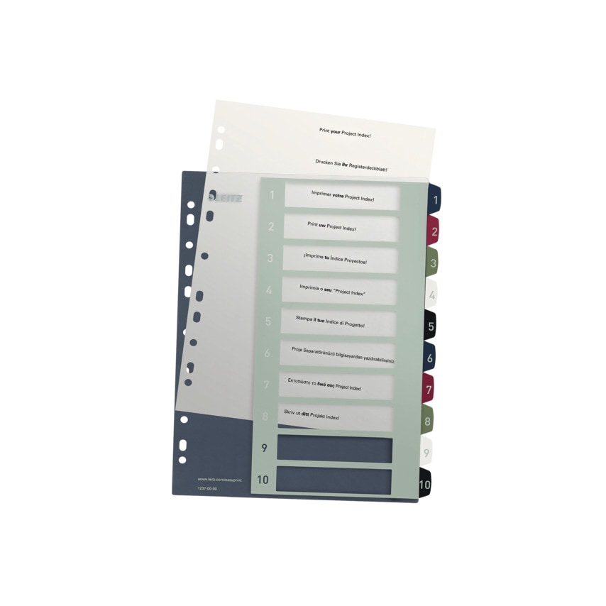 Leitz Style Printable Index Polypropylene Extra At Zoro leitz-style-printable-index-polypropylene-extra-at-zoro