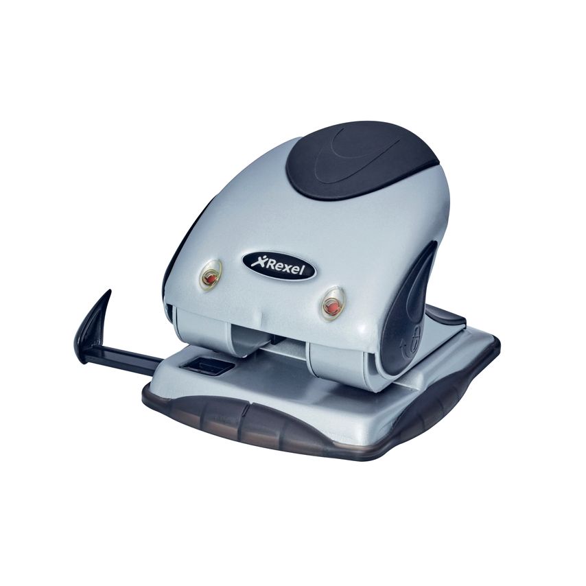 Rexel  Perforateur 2 trous, coloris gris et noir, capacité 40 feuilles