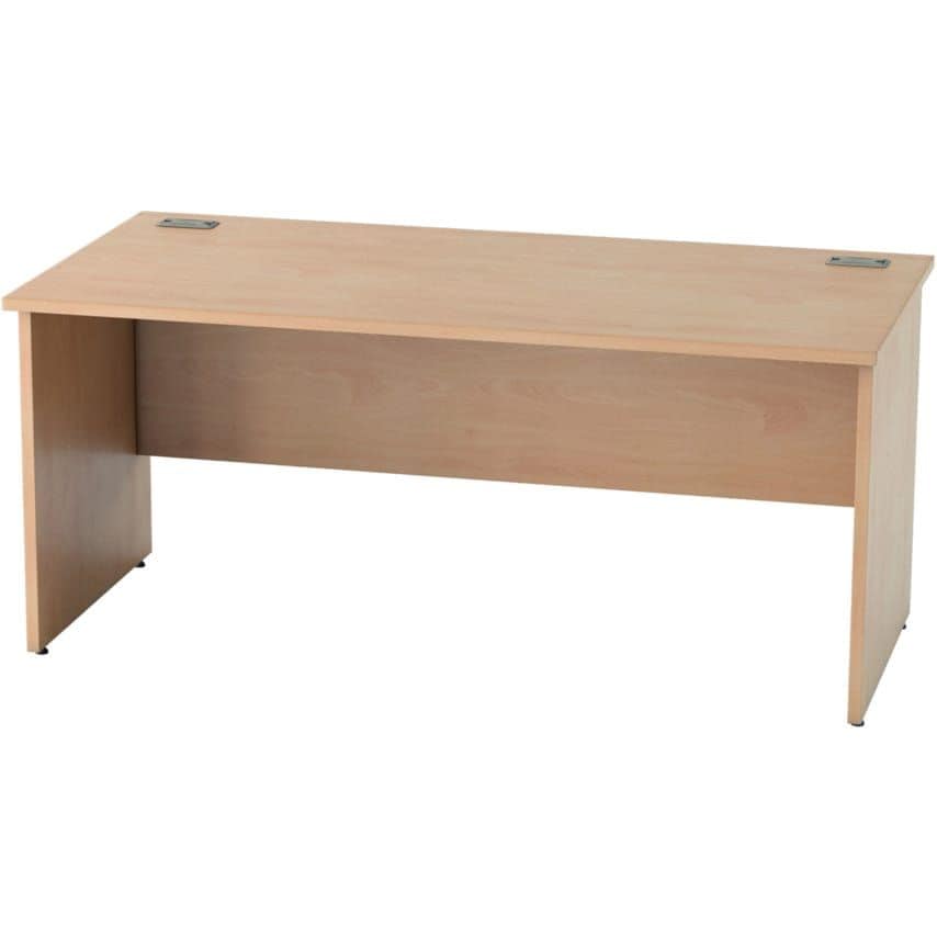 Lee & Plumpton Satellite 1600mm Panel End Standard Desk Beech